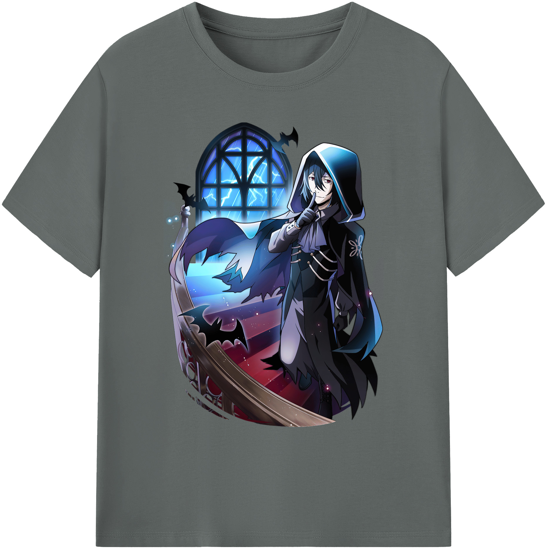 （画像用） 文豪ストレイドッグス Bungo Stray Dogs 綿100％ メンズ半袖Tシャツ｜肌触りやわらか＆通気性